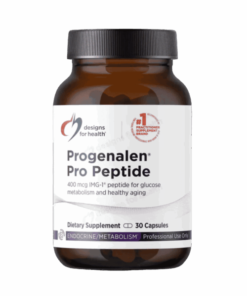 Designs for Health Progenalen Pro Peptide Supplement Bottle