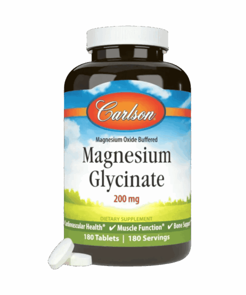 Carlson Magnesium Glycinate Supplement Bottle